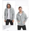 imageGEEK LIGHTING Hoodies for Men Heavyweight Fleece Sweatshirt  Full Zip Up Thick Sherpa LinedAll Wind Chime