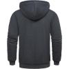 imageGEEK LIGHTING Hoodies for Men Heavyweight Fleece Sweatshirt  Full Zip Up Thick Sherpa LinedZdark Grey