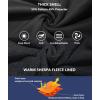 imageGEEK LIGHTING Mens FleeceLined Zip Up Hoodie Thick Hooded Jacket Winter Warm Athletic SweatshirtBlackCamo Blue