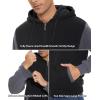 imageGEEK LIGHTING Mens FleeceLined Zip Up Hoodie Thick Hooded Jacket Winter Warm Athletic SweatshirtBlackGray