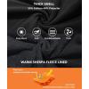 imageGEEK LIGHTING Mens FleeceLined Zip Up Hoodie Thick Hooded Jacket Winter Warm Athletic SweatshirtBlackOrange