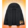 imageGEEK LIGHTING Mens FleeceLined Zip Up Hoodie Thick Hooded Jacket Winter Warm Athletic SweatshirtBlackOrange