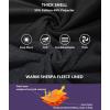 imageGEEK LIGHTING Mens FleeceLined Zip Up Hoodie Thick Hooded Jacket Winter Warm Athletic SweatshirtBlackPurple