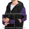 imageGEEK LIGHTING Mens FleeceLined Zip Up Hoodie Thick Hooded Jacket Winter Warm Athletic SweatshirtBlackPurple