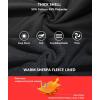 imageGEEK LIGHTING Mens FleeceLined Zip Up Hoodie Thick Hooded Jacket Winter Warm Athletic SweatshirtBlackRed