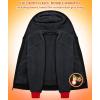 imageGEEK LIGHTING Mens FleeceLined Zip Up Hoodie Thick Hooded Jacket Winter Warm Athletic SweatshirtBlackRed