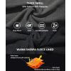 imageGEEK LIGHTING Mens FleeceLined Zip Up Hoodie Thick Hooded Jacket Winter Warm Athletic SweatshirtDark GreyBlack