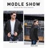 imageGEEK LIGHTING Mens FleeceLined Zip Up Hoodie Thick Hooded Jacket Winter Warm Athletic SweatshirtDark GreyBlack