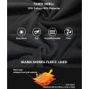 imageGEEK LIGHTING Mens FleeceLined Zip Up Hoodie Thick Hooded Jacket Winter Warm Athletic SweatshirtPure Black