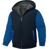 imageGEEK LIGHTING Boys Sherpa Lined Hoodie Kids Fleece Sweatshirt Full Zip Hooded JacketBblue