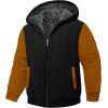 imageGEEK LIGHTING Boys Sherpa Lined Hoodie Kids Fleece Sweatshirt Full Zip Hooded JacketBbrown