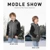 imageGEEK LIGHTING Boys Sherpa Lined Hoodie Kids Fleece Sweatshirt Full Zip Hooded JacketBgreyblack
