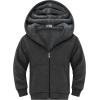 imageGEEK LIGHTING Boys Sherpa Lined Hoodie Kids Fleece Sweatshirt Full Zip Hooded JacketCdarkgrey