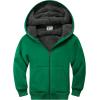 imageGEEK LIGHTING Boys Sherpa Lined Hoodie Kids Fleece Sweatshirt Full Zip Hooded JacketCgreen