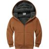 imageGEEK LIGHTING Boys Sherpa Lined Hoodie Kids Fleece Sweatshirt Full Zip Hooded JacketCkhaki