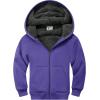 imageGEEK LIGHTING Boys Sherpa Lined Hoodie Kids Fleece Sweatshirt Full Zip Hooded JacketCpurple
