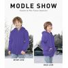 imageGEEK LIGHTING Boys Sherpa Lined Hoodie Kids Fleece Sweatshirt Full Zip Hooded JacketCpurple