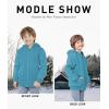 imageGEEK LIGHTING Boys Sherpa Lined Hoodie Kids Fleece Sweatshirt Full Zip Hooded JacketCskyblue