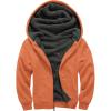 imageGEEK LIGHTING Boys Sherpa Lined Hoodie Kids Fleece Sweatshirt Full Zip Hooded JacketCorange