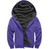 imageGEEK LIGHTING Boys Sherpa Lined Hoodie Kids Fleece Sweatshirt Full Zip Hooded JacketCpurple
