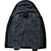imageGEEK LIGHTING Hoodies for Men Heavyweight Fleece Sweatshirt  Full Zip Up Thick Sherpa LinedYcarbon Black