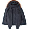 imageGEEK LIGHTING Mens Fleece Hoodies Zip Up Color Block Thick Winter Hooded SweatshirtOrange Grey Blue