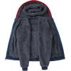 imageGEEK LIGHTING Mens Fleece Hoodies Zip Up Color Block Thick Winter Hooded SweatshirtRed White Navy