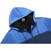 imageGEEK LIGHTING Mens Fleece Hoodies Zip Up Color Block Thick Winter Hooded SweatshirtVulcan Black Blue