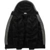 imageGEEK LIGHTING Mens Fleece Hoodies Zip Up Color Block Thick Winter Hooded SweatshirtVulcan Black Deep Gray
