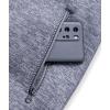 imageGEEK LIGHTING Mens Hoodie Heavyweight Fleece Sweatshirt Comfortable Full Zip Up Thick Sherpa Lined for Men Outdoor ActivityHeather Grey