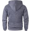imageGEEK LIGHTING Mens Hoodie Heavyweight Fleece Sweatshirt Comfortable Full Zip Up Thick Sherpa Lined for Men Outdoor ActivityHeather Grey