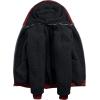 imageGEEK LIGHTING Mens Hoodie Heavyweight Fleece Sweatshirt Comfortable Full Zip Up Thick Sherpa Lined for Men Outdoor ActivityHeather Red