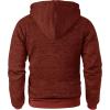 imageGEEK LIGHTING Mens Hoodie Heavyweight Fleece Sweatshirt Comfortable Full Zip Up Thick Sherpa Lined for Men Outdoor ActivityHeather Red Alert