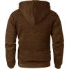 imageGEEK LIGHTING Mens Hoodie Heavyweight Fleece Sweatshirt Comfortable Full Zip Up Thick Sherpa Lined for Men Outdoor ActivityHeather Sugar Almond