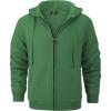 imageGEEK LIGHTING Hoodies for Men Heavyweight Fleece Sweatshirt  Full Zip Up Thick Sherpa LinedAll Juniper Green