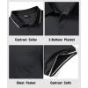 imageGEEK LIGHTING 3 Pack Mens Polo Shirts Short Sleeve Athletic Polo for Men Casual Moisture Wicking TShirts with PocketBlack Gray Armygreen
