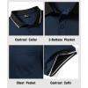 imageGEEK LIGHTING 3 Pack Mens Polo Shirts Short Sleeve Athletic Polo for Men Casual Moisture Wicking TShirts with PocketBlack Navy Winered
