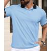 imageGEEK LIGHTING 3 Pack Mens Polo Shirts Short Sleeve Athletic Polo for Men Casual Moisture Wicking TShirts with PocketMoon Blue Dark Teal Blue Cyan Blue