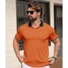 imageGEEK LIGHTING 3 Pack Mens Polo Shirts Short Sleeve Athletic Polo for Men Casual Moisture Wicking TShirts with PocketOrange Wine Red Dark Yellow