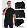 imageGEEK LIGHTING 3 Pack Mens Polo Shirts Short Sleeve Moisture Wicking Performance Golf Shirt for Men Casual Collared ShirtBlack Grey Navy