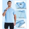 imageGEEK LIGHTING 3 Pack Mens Polo Shirts Short Sleeve Moisture Wicking Performance Golf Shirt for Men Casual Collared ShirtSapphireblue