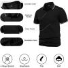 imageGEEK LIGHTING 5 Pack Men Polo Shirts with Pocket Multipack Golf Shirt for Men Moisture Wicking Casual Athletic Work TShirtsBlack Army Green Light Blue Navy Teal Blue
