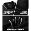 imageGEEK LIGHTING 5 Pack Men Polo Shirts with Pocket Multipack Golf Shirt for Men Moisture Wicking Casual Athletic Work TShirtsBlack Dark Grey Royal Blue Teal Blue White