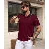 imageGEEK LIGHTING 5 Pack Men Polo Shirts with Pocket Multipack Golf Shirt for Men Moisture Wicking Casual Athletic Work TShirtsBlack Wine Red Dark Grey Navy Teal Blue