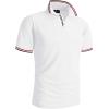 imageGEEK LIGHTING 5 Pack Men Polo Shirts with Pocket Multipack Golf Shirt for Men Moisture Wicking Casual Athletic Work TShirtsCoral Golden Light Pink Sky Blue White