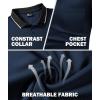 imageGEEK LIGHTING 5 Pack Men Polo Shirts with Pocket Multipack Golf Shirt for Men Moisture Wicking Casual Athletic Work TShirtsDark Grey Light Blue Wine Red Navy White