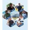 imageGEEK LIGHTING 5 Pack Men Polo Shirts with Pocket Multipack Golf Shirt for Men Moisture Wicking Casual Athletic Work TShirtsDark Grey Light Blue Wine Red Navy White
