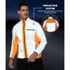 imageGEEK LIGHTING Mens Waterproof Hooded Rain Jacket Lightweight Packable Raincoat for Outdoor Camping Travel