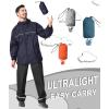 imageGEEK LIGHTING Mens Waterproof Hooded Rain Jacket Lightweight Raincoat for Outdoor Hiking Running TravelNavy
