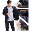 imageGEEK LIGHTING Mens Waterproof Hooded Rain Jacket Lightweight Raincoat for Outdoor Hiking Running TravelNavy With Bag